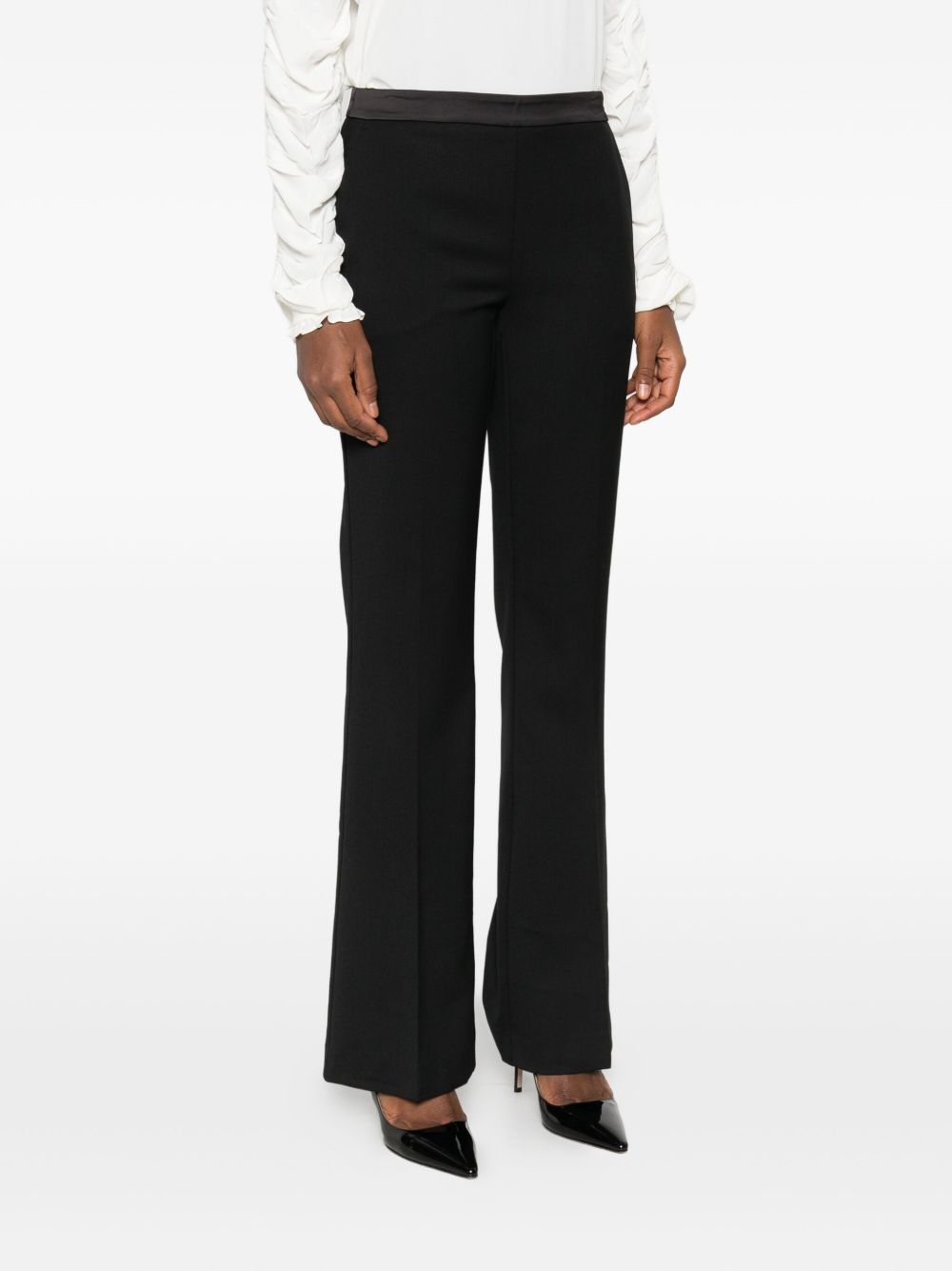 Twinset Straight-leg Casual Pants In Black