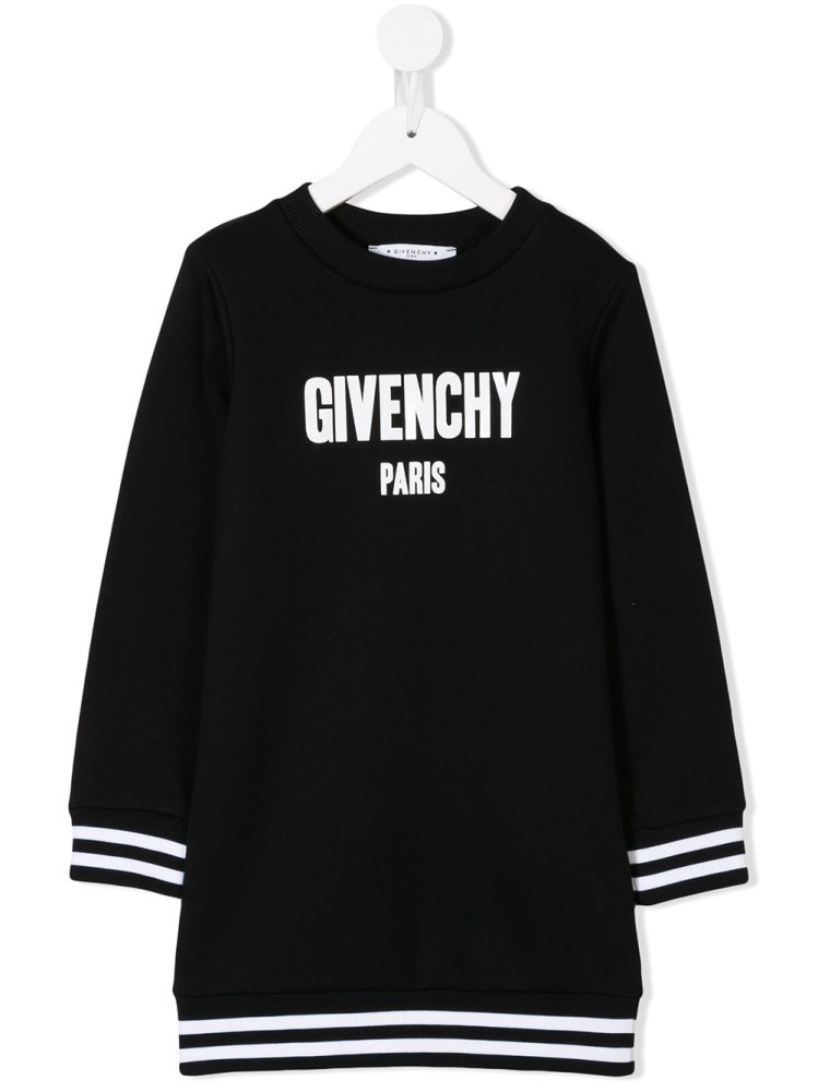 Givenchy Logo Printed Dress In Black
