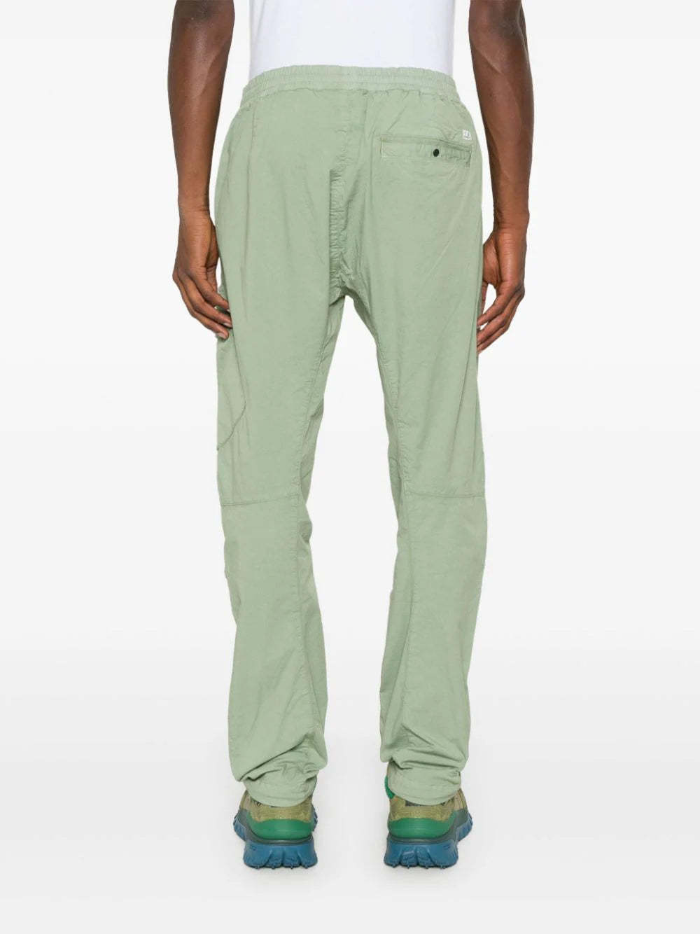 C.p. Company Mens Chrome Relaxed-fit Cargos Trousers Seagrass In Gray