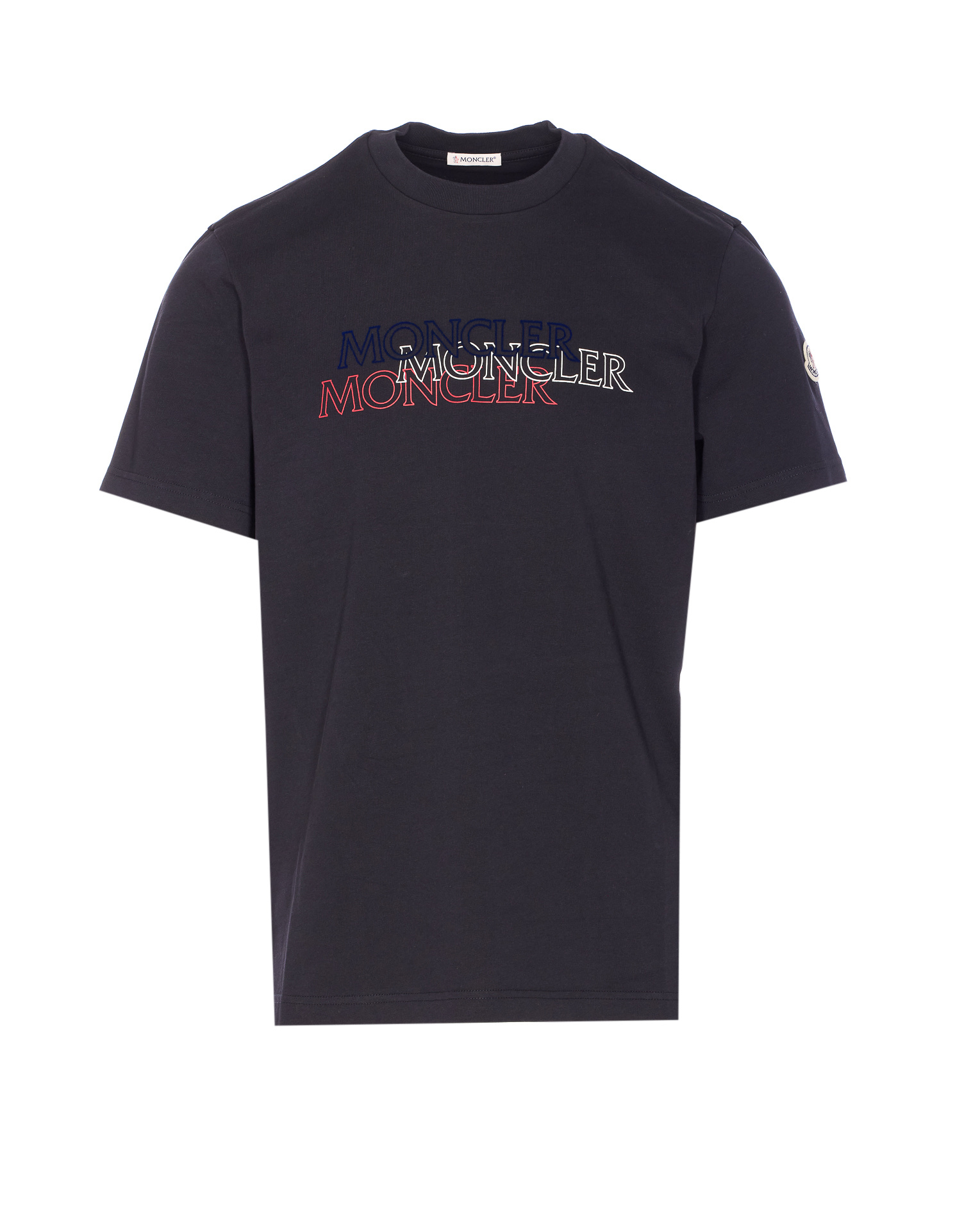 Moncler Logo-printed Cotton T-shirt In Multi