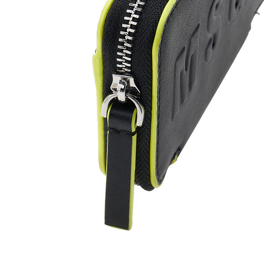 Msgm Zipper Wallet In Black