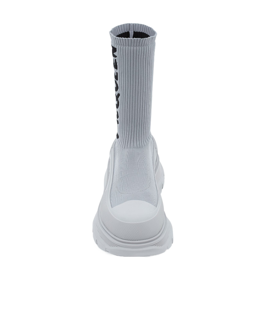 ALEXANDER MCQUEEN SOCK-FIT LOGO-PRINT SNEAKERS