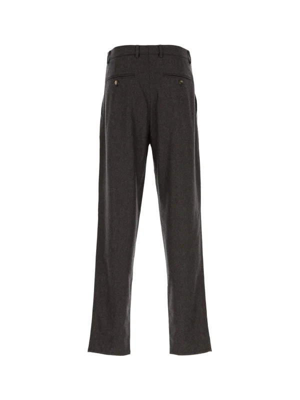 Brunello Cucinelli Casual Pants With Belt Loops In Gray