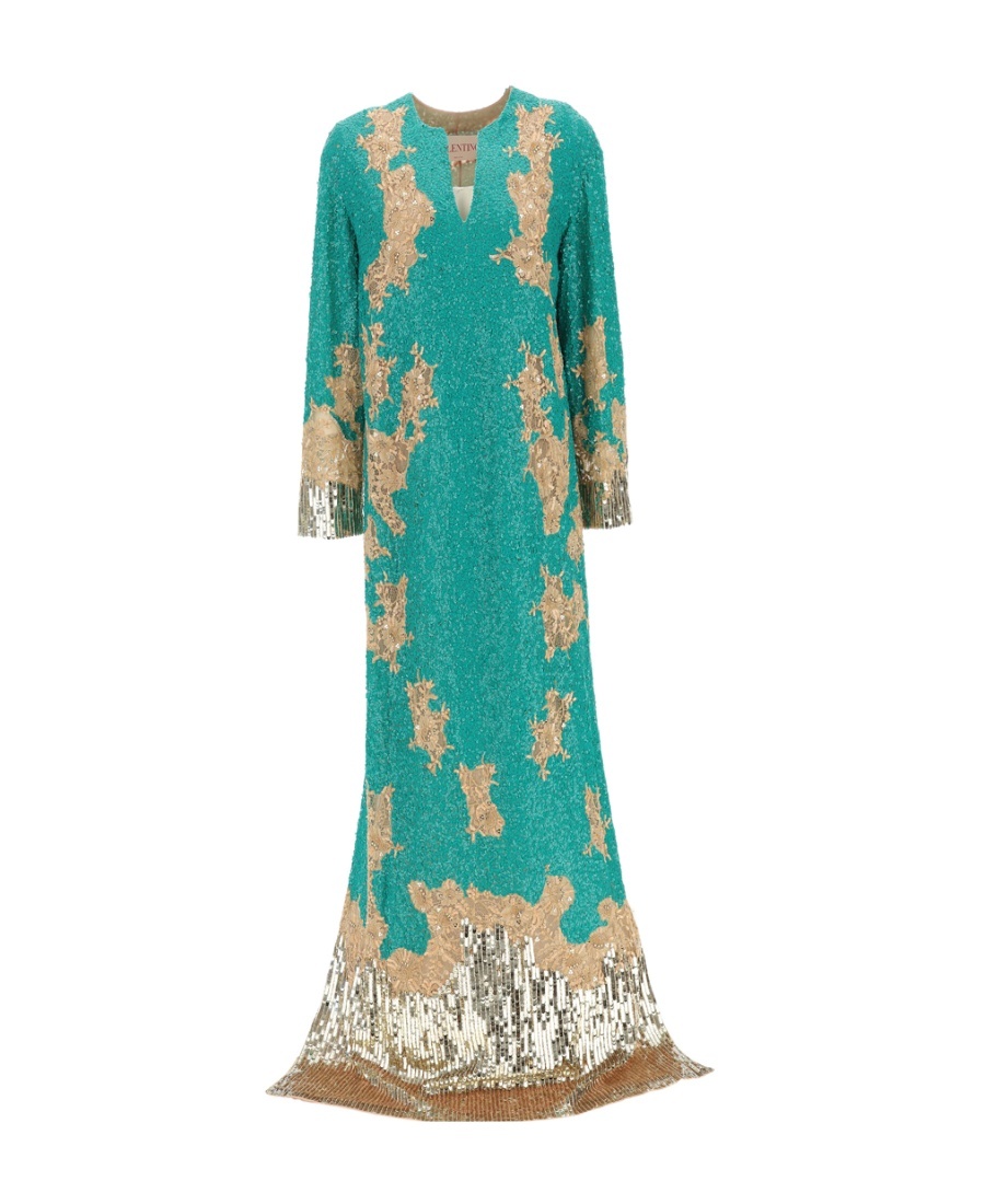 VALENTINO SEQUIN-EMBELLISHED GOWN