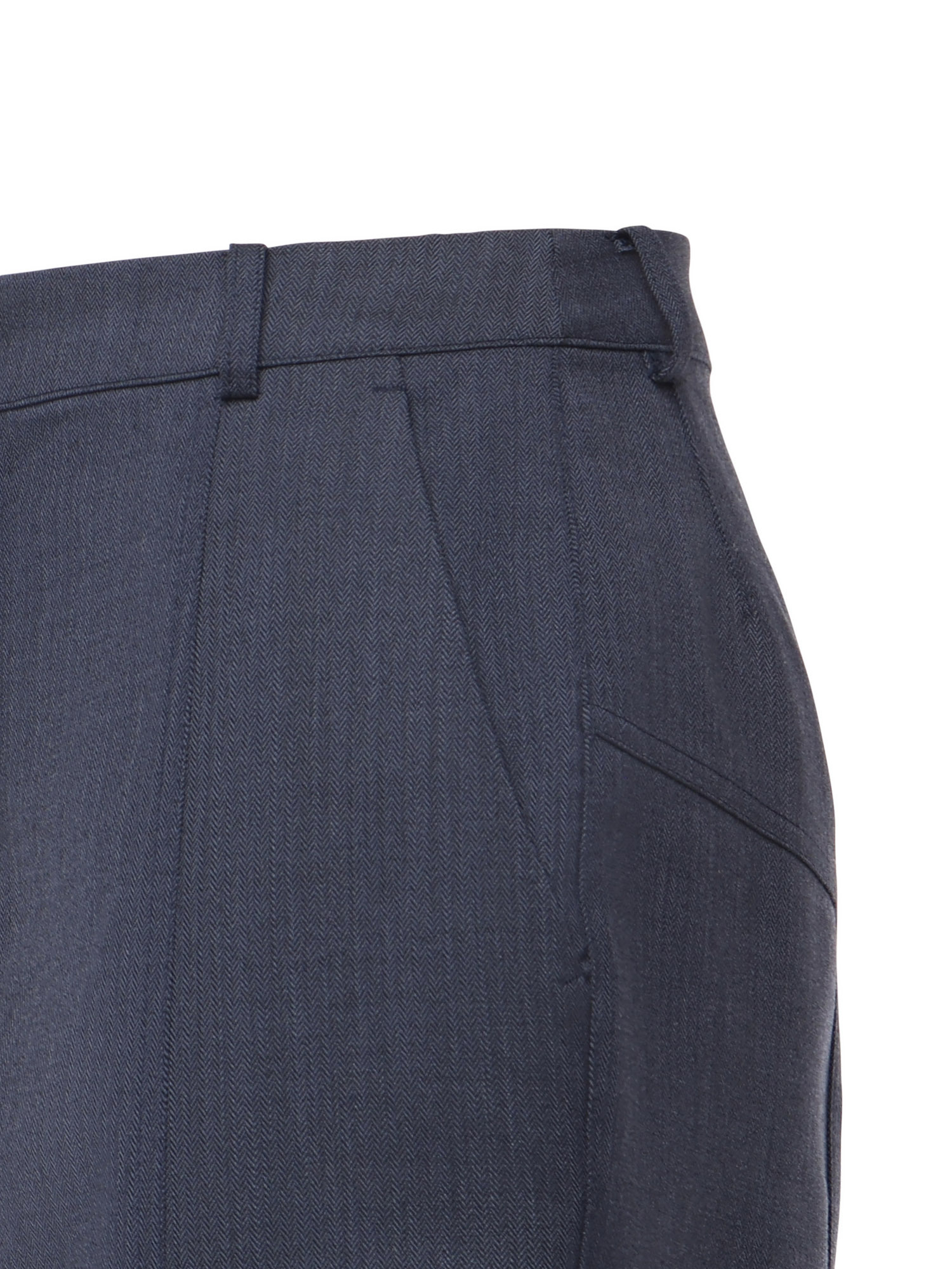 Pinko Belt Loop Casual Pants In Blue