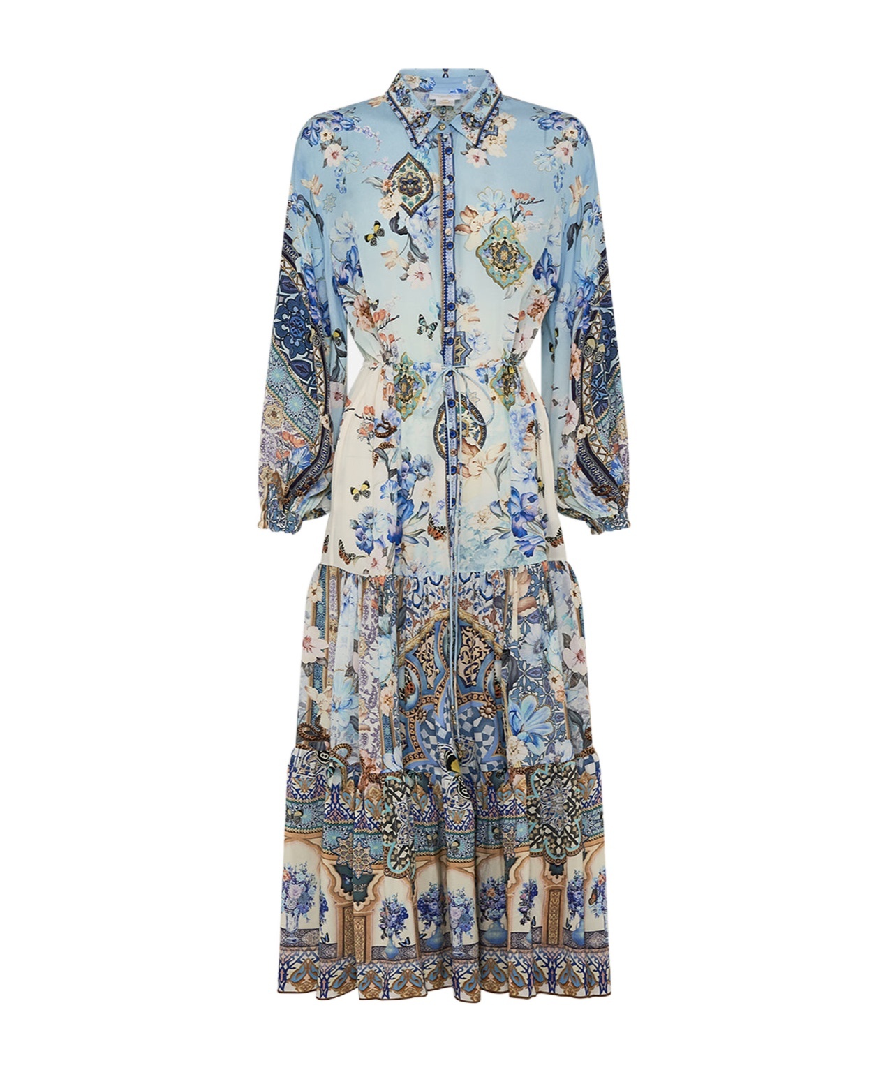 Camilla Tiered Long Shirt Dress Al Manial Palace Memoirs