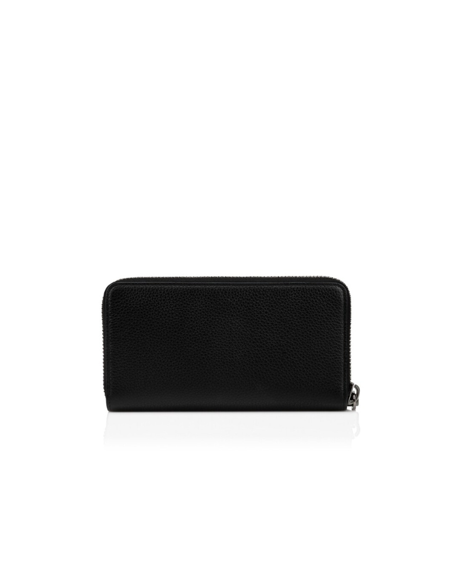 Christian Louboutin Panettone Leather Wallet In Black