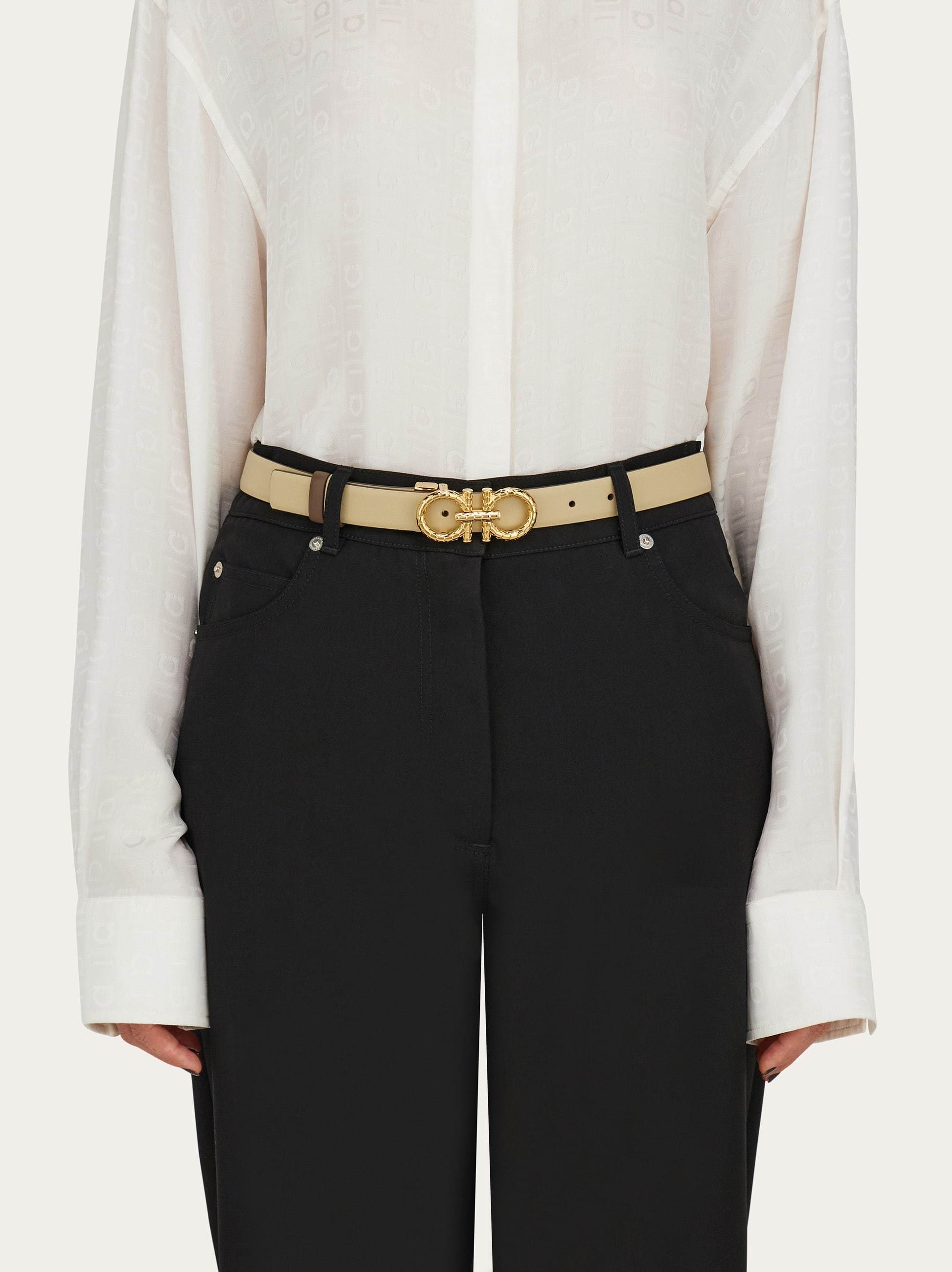 Ferragamo Adjustable Waist Belt In Nude