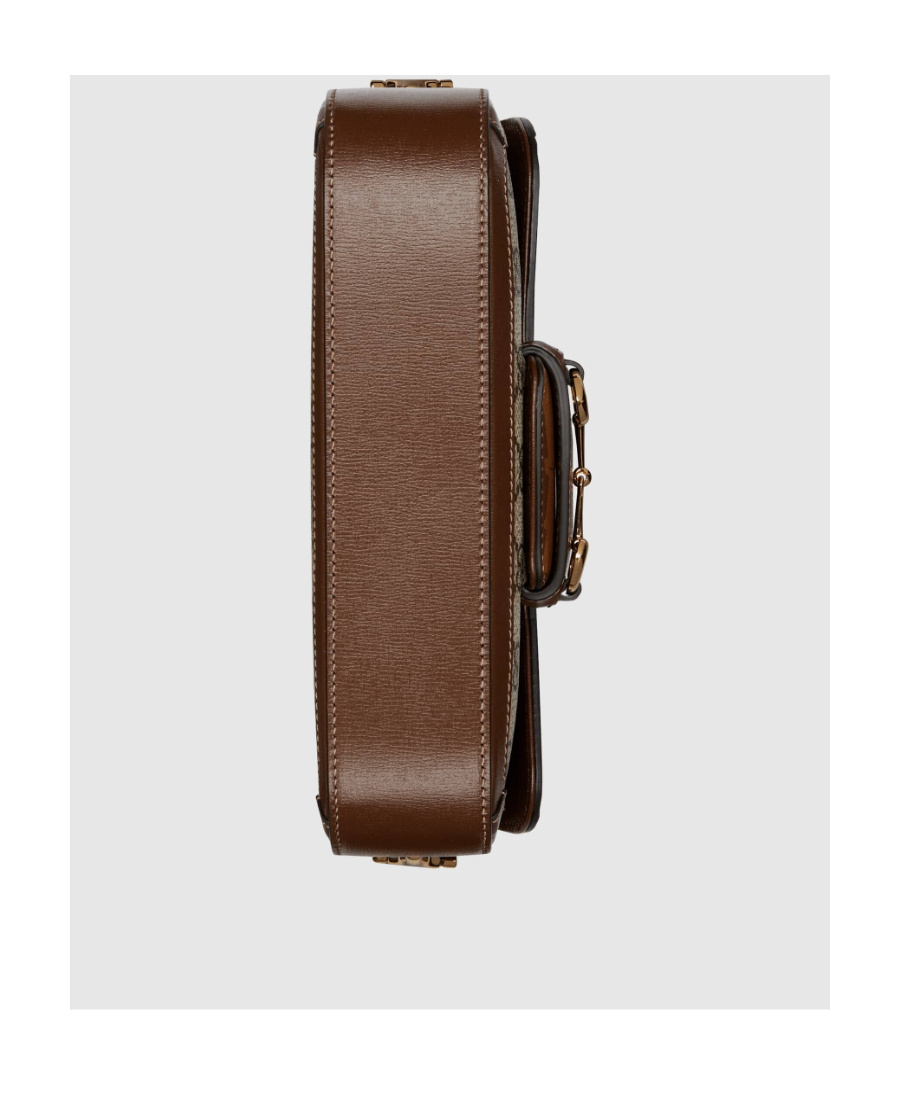 Gucci 1955 Horsebit Gg Canvas Shoulder Bag In Multicolor