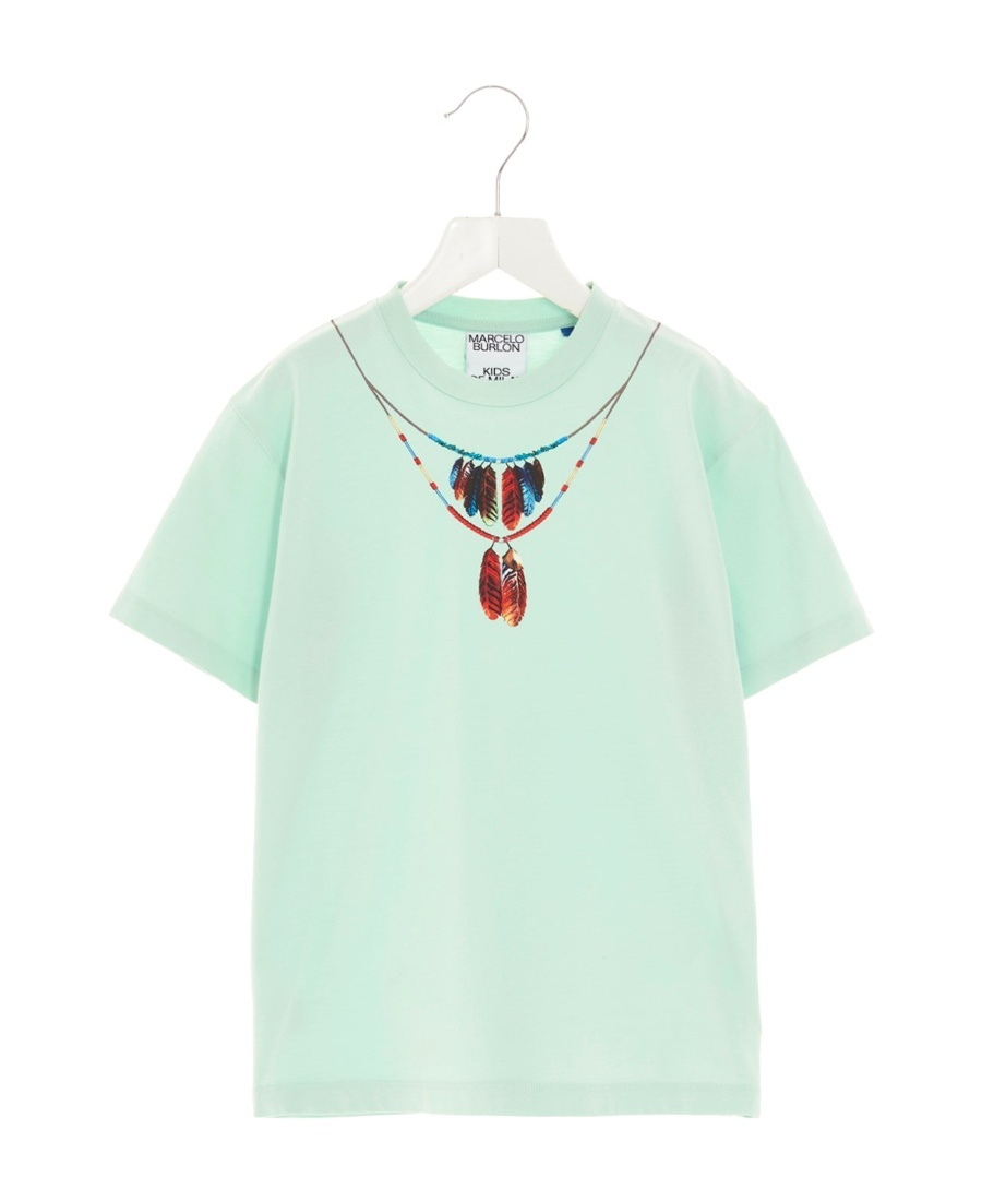 Shop Marcelo Burlon County Of Milan Necklace-print Cotton T-shirt In White
