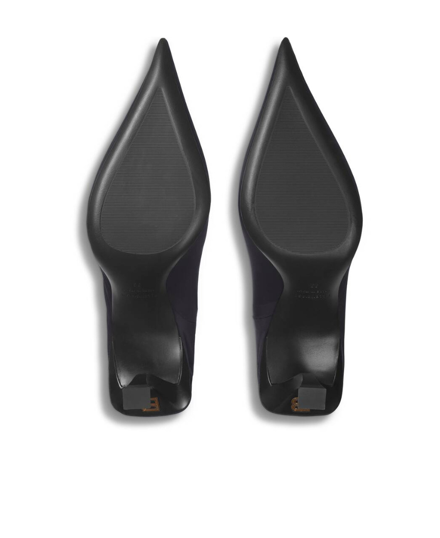 Balenciaga Hourglass Stretch-knit Over-the-knee Boots In Black
