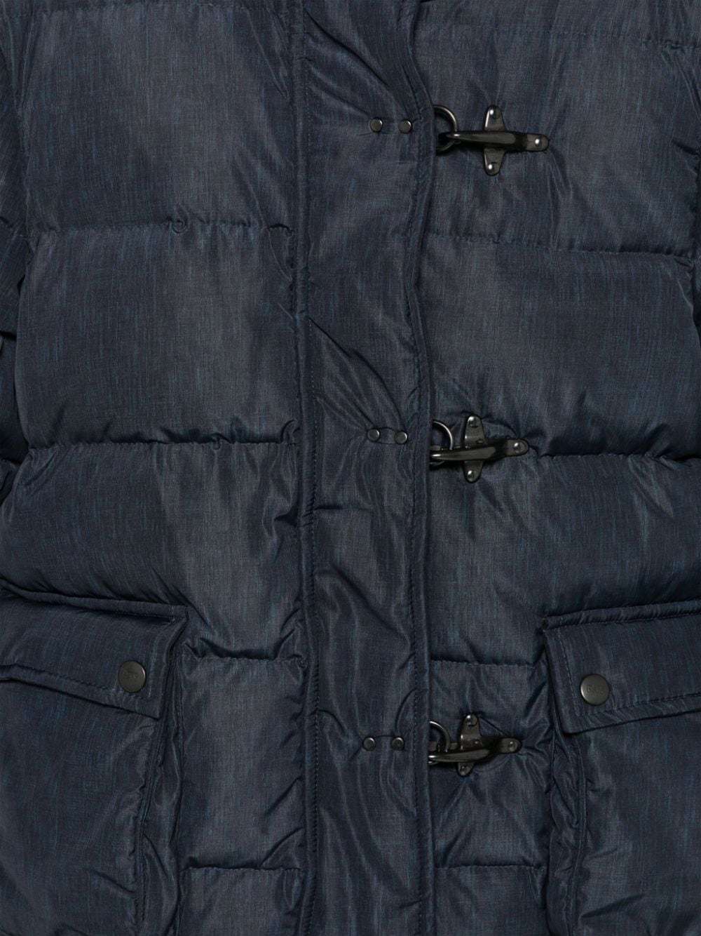 Fay Quilted Puffer Jacket In Black