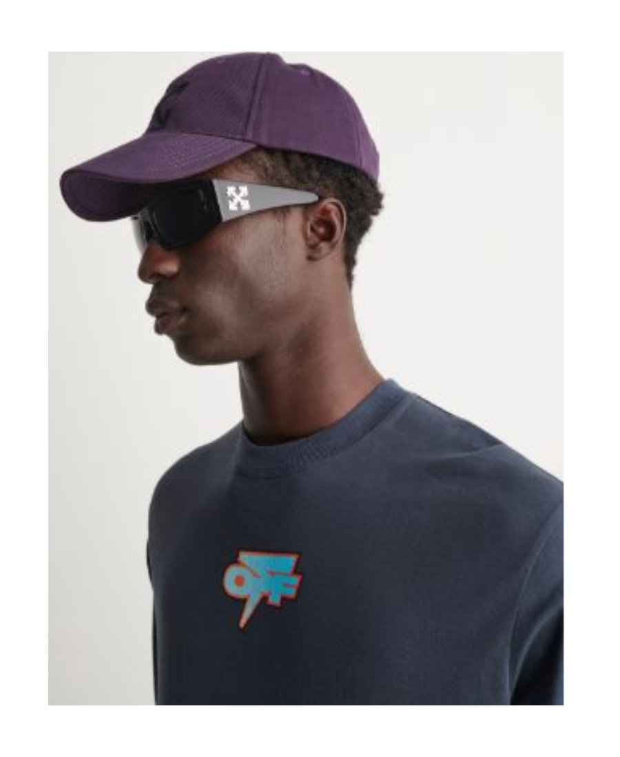 Off-white Logo-print Sweatshirt In Blue