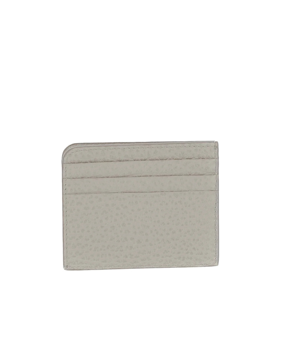 Maison Margiela Four-stitch Logo Cardholder In Light Gray