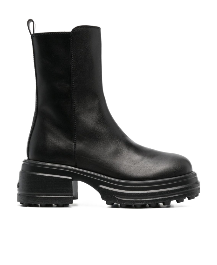 Tod's Platform Ankle Boots In Black
