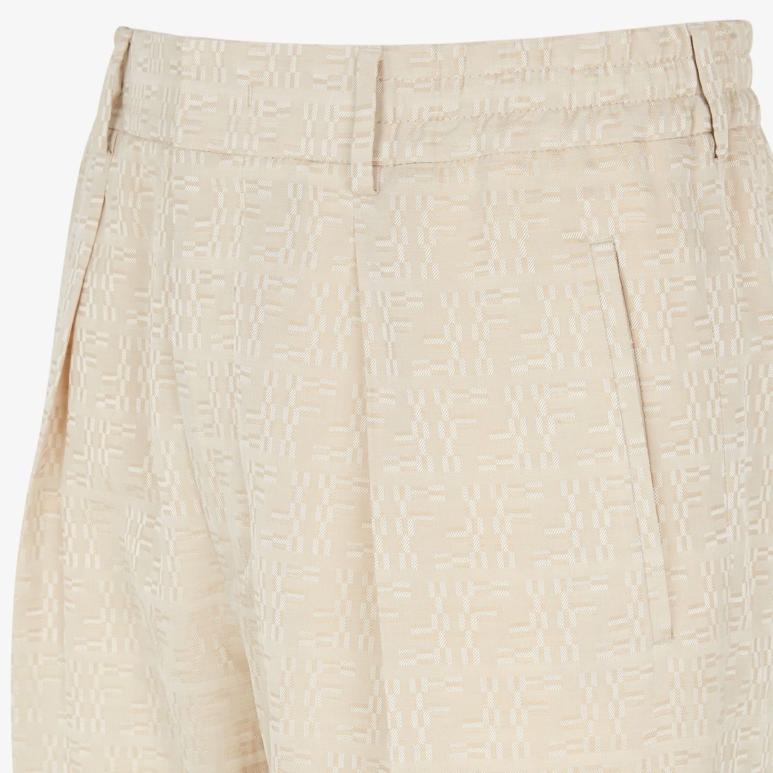 Fendi Sophisticated Stone Blend Trousers In Nude