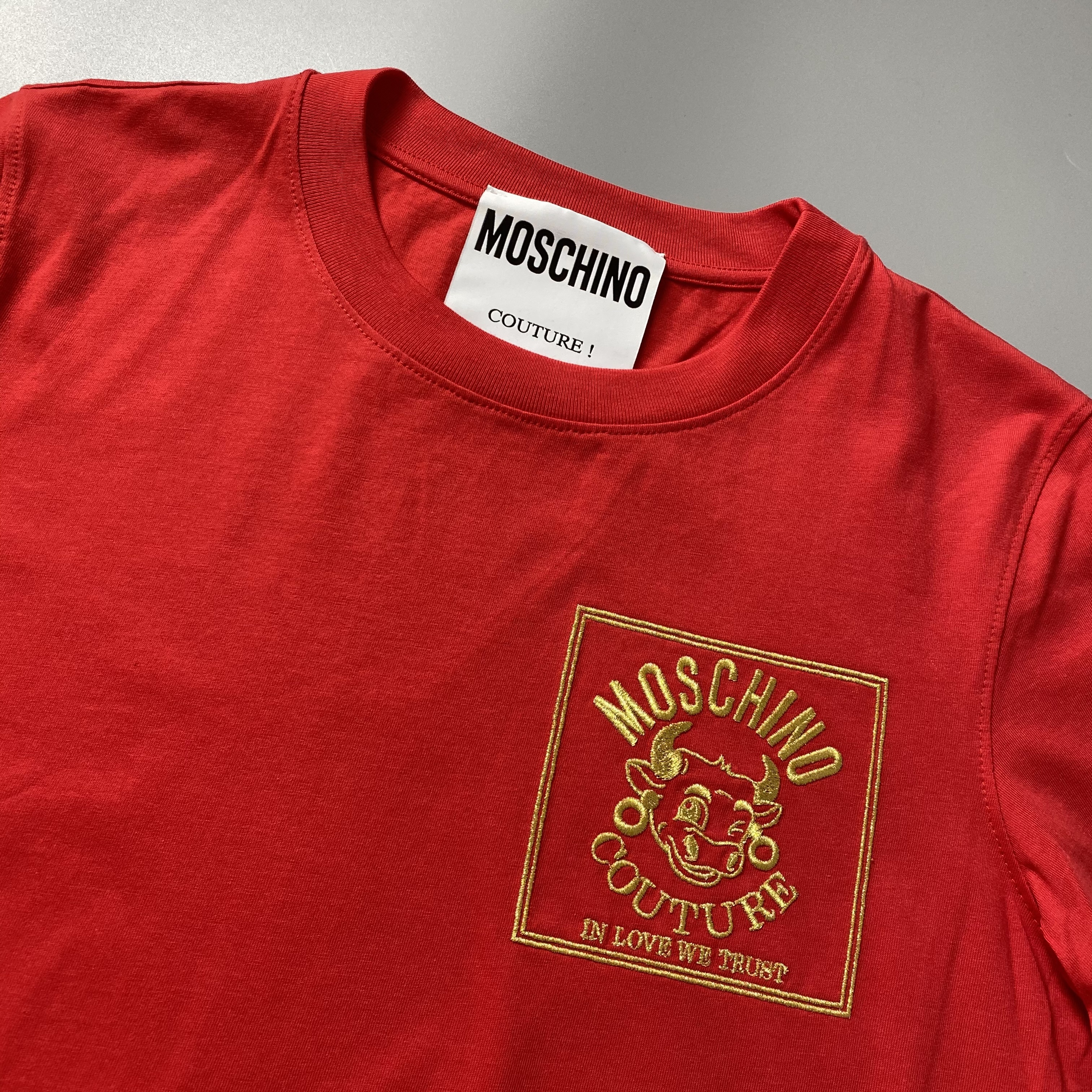 Moschino Printed T-shirt In Red