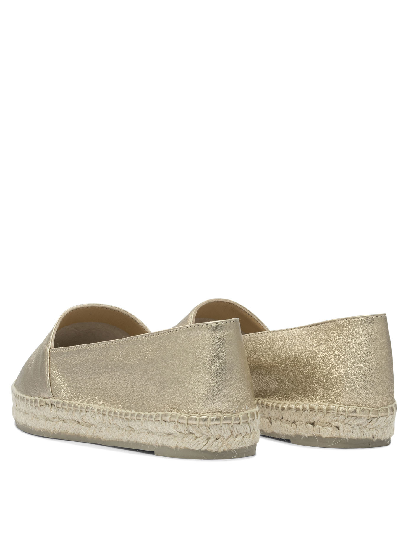 Castaã±er Castaner Leather Espadrilles With Jute Rope Sole In Brown