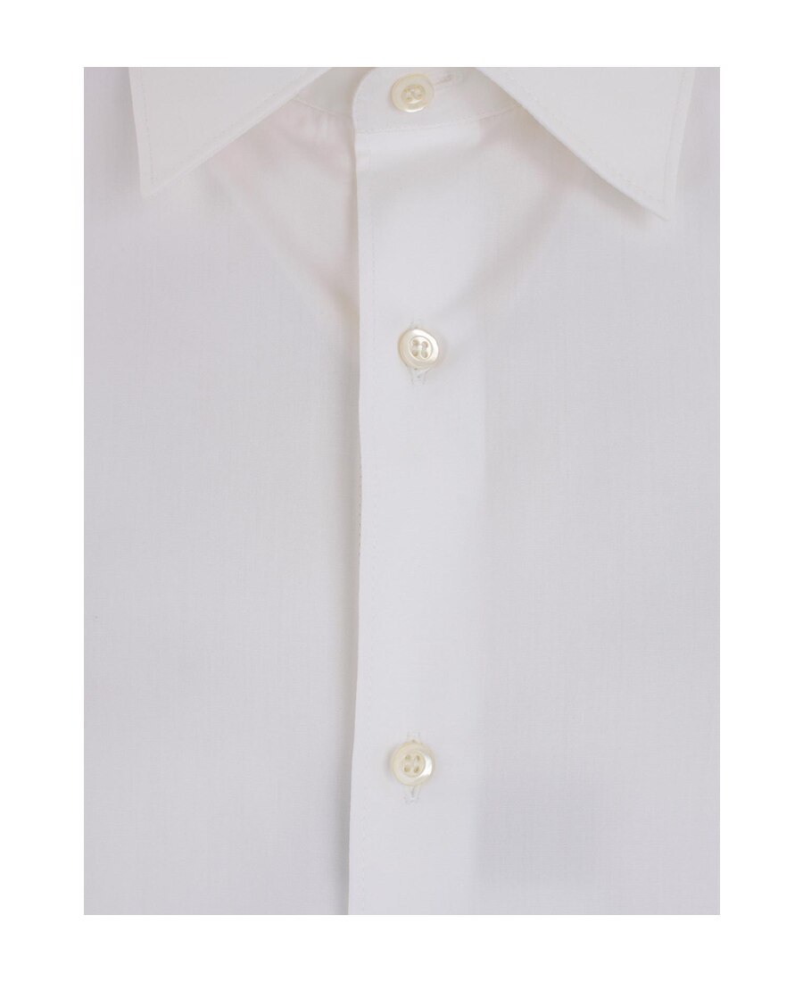 Aspesi Chest Pocketed Buttoned Shirt In White
