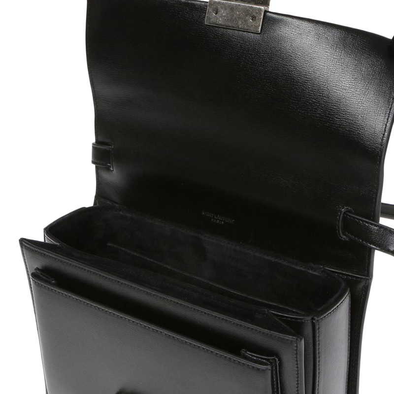 Saint Laurent Medium Bellechasse Handbag In Black