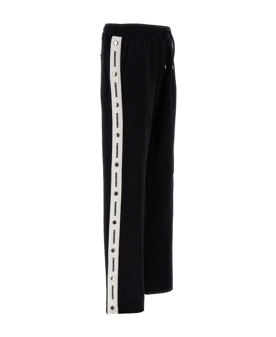 Shop Dsquared2 Burbs Logo-tape Track Pants In Black