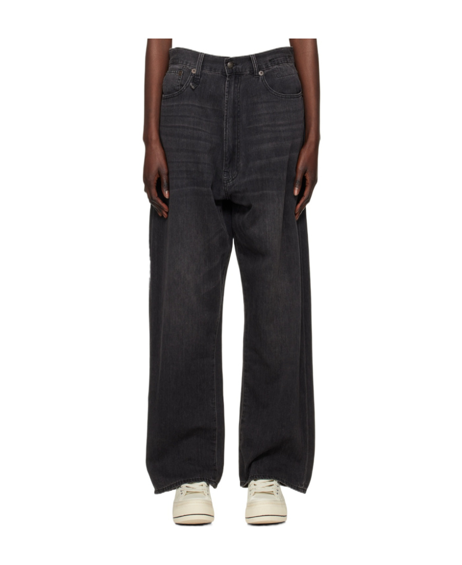 R13 Wide-legged Jeans In Black