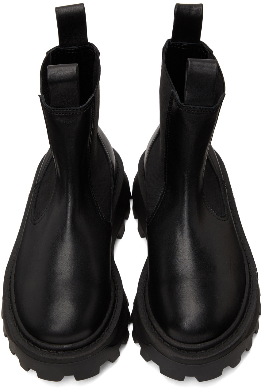 Simon Miller Round Head And Ankle Boots In Black