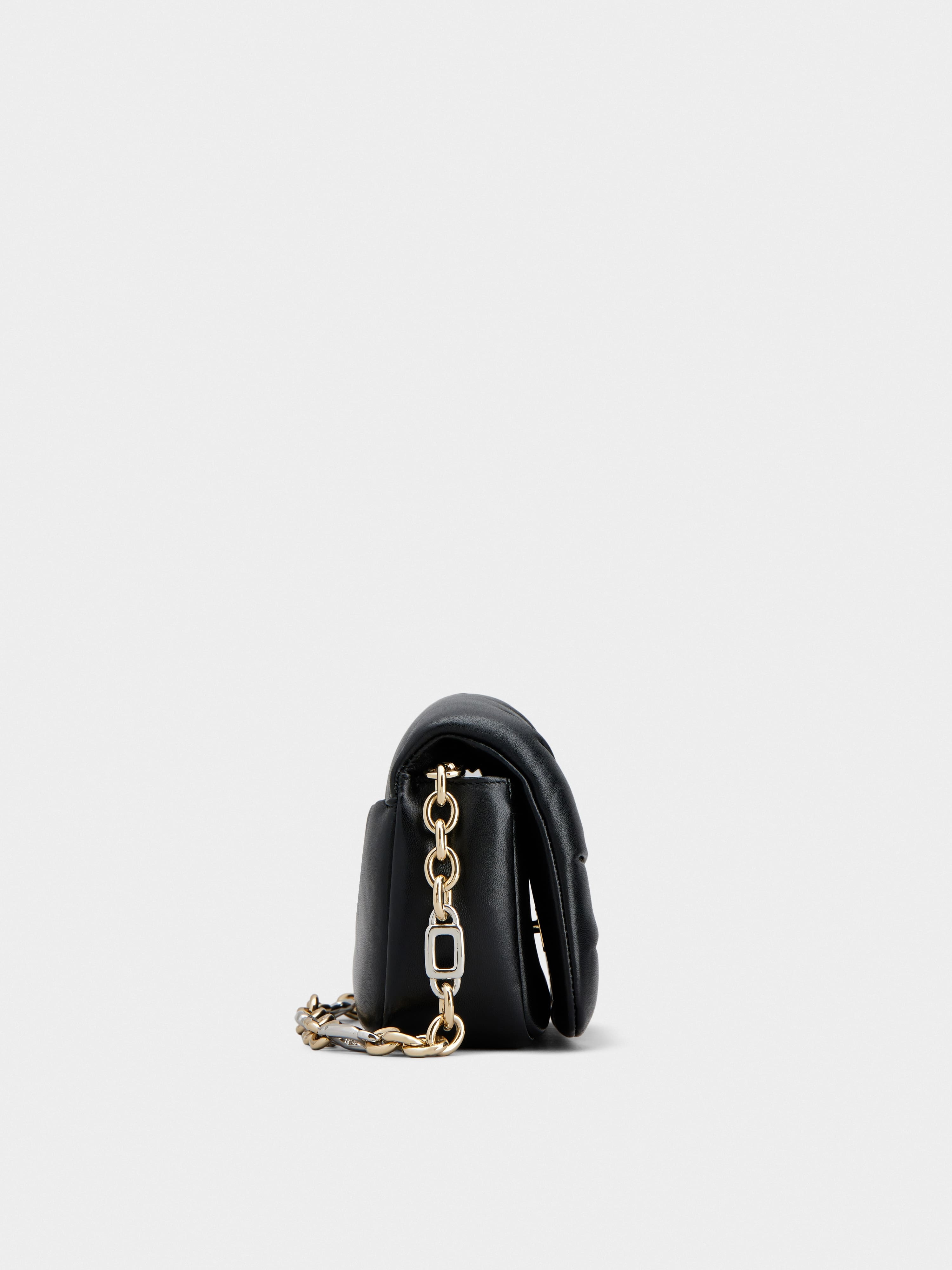 Roger Vivier Women's Leather Bag With Gold Hardware In Black