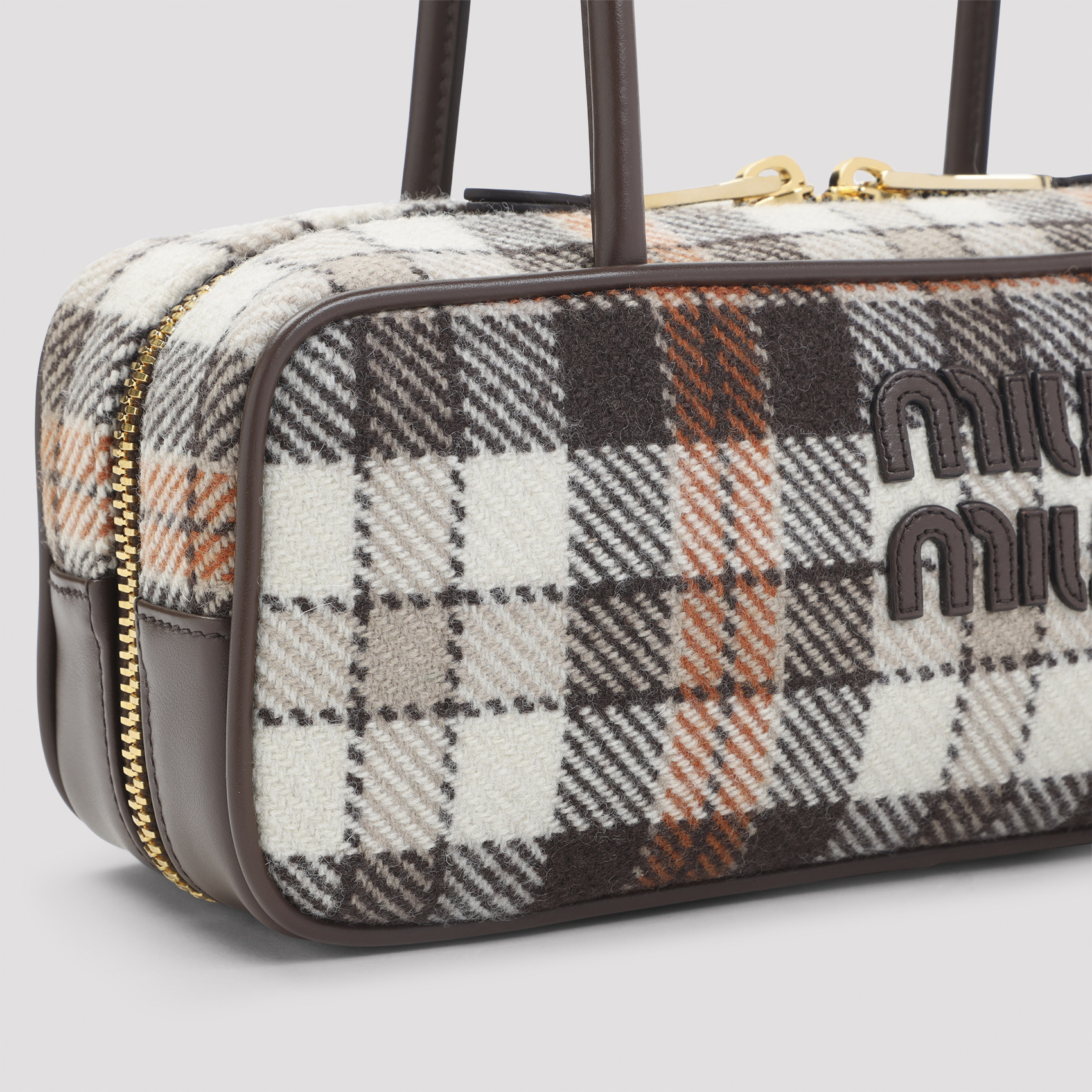 Miu Miu Logo Tote Bag In White