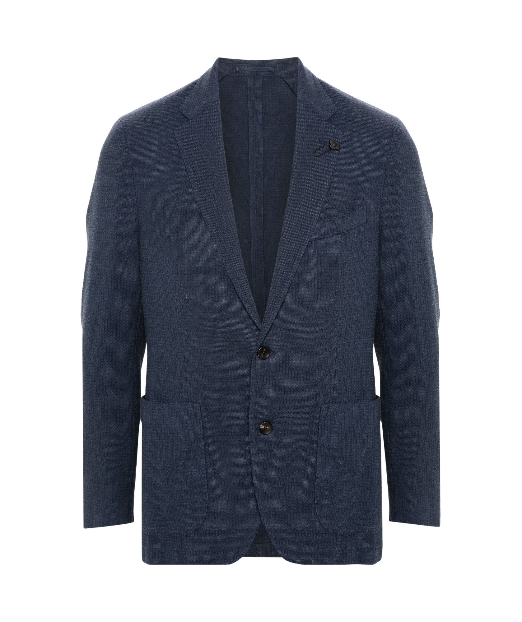 Lardini Men's Single-breasted Notch Lapels Jacket In Black