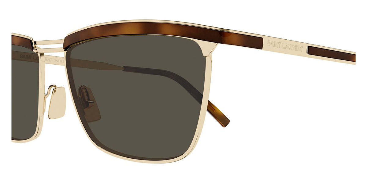 Saint Laurent 57mm Rectangular Sunglasses In Gray