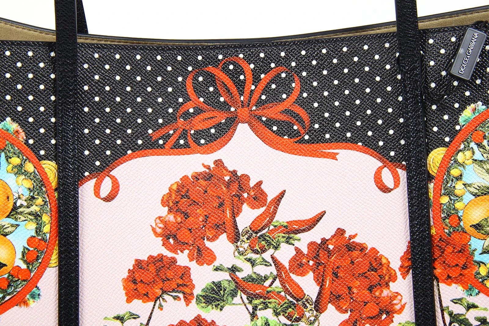 Dolce & Gabbana Logo Details Handbag In Multicolor