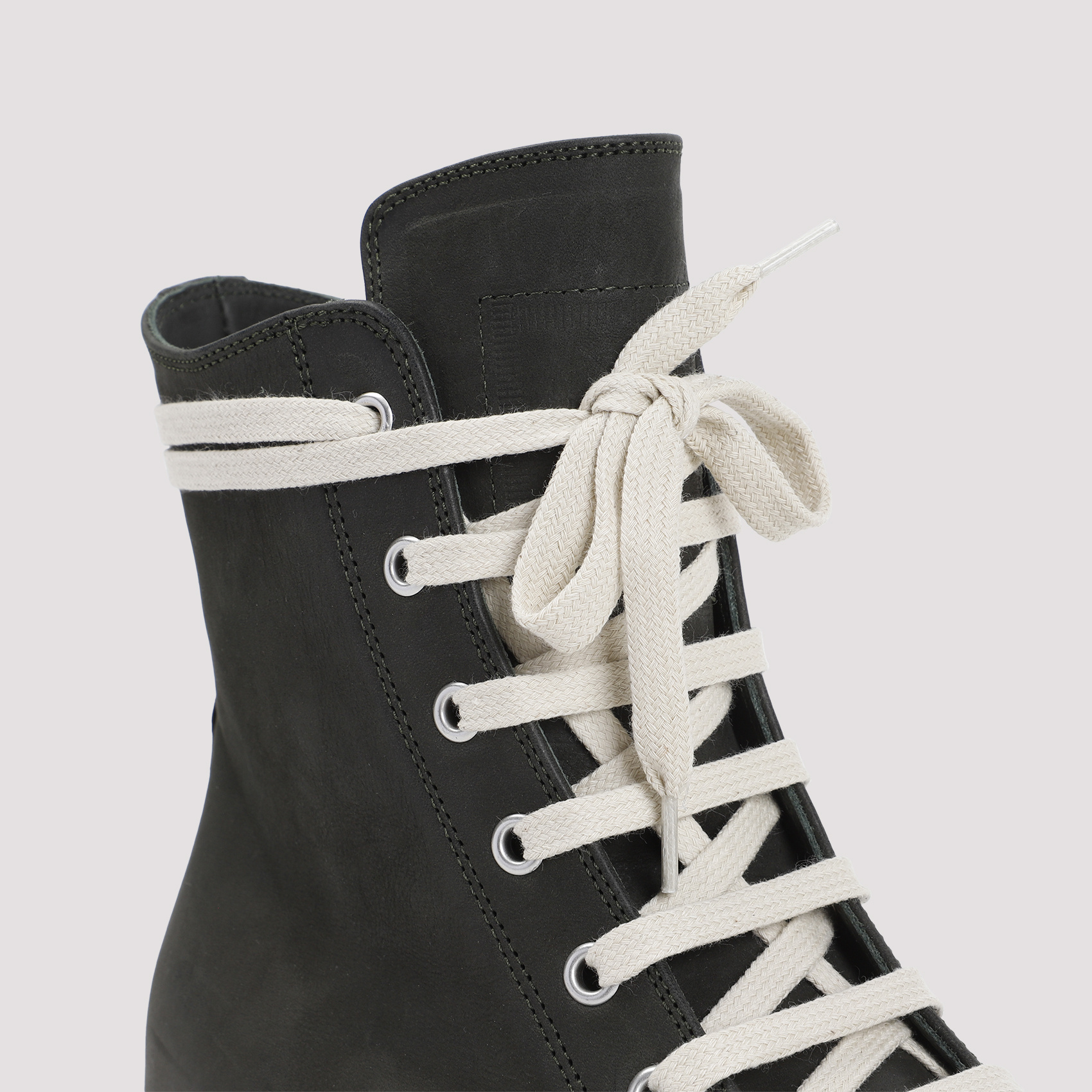 RICK OWENS RICK OWENS ROUND-TOE LACE-UP SNEAKERS