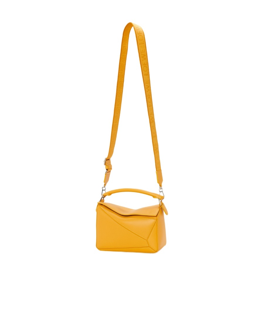 Loewe Small Puzzle Tote Bag In Yellow