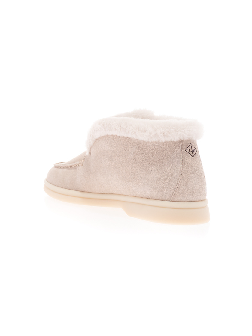 Loro Piana Open Walk Chukka Boots In Nude
