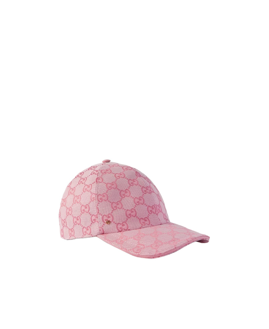 Gucci Gg Supreme Canvas Baseball Cap In Pink