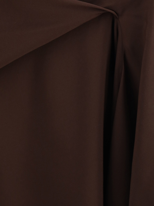 RICK OWENS RICK OWENS SINGLE-SLEEVED DRAPED MINI DRESS