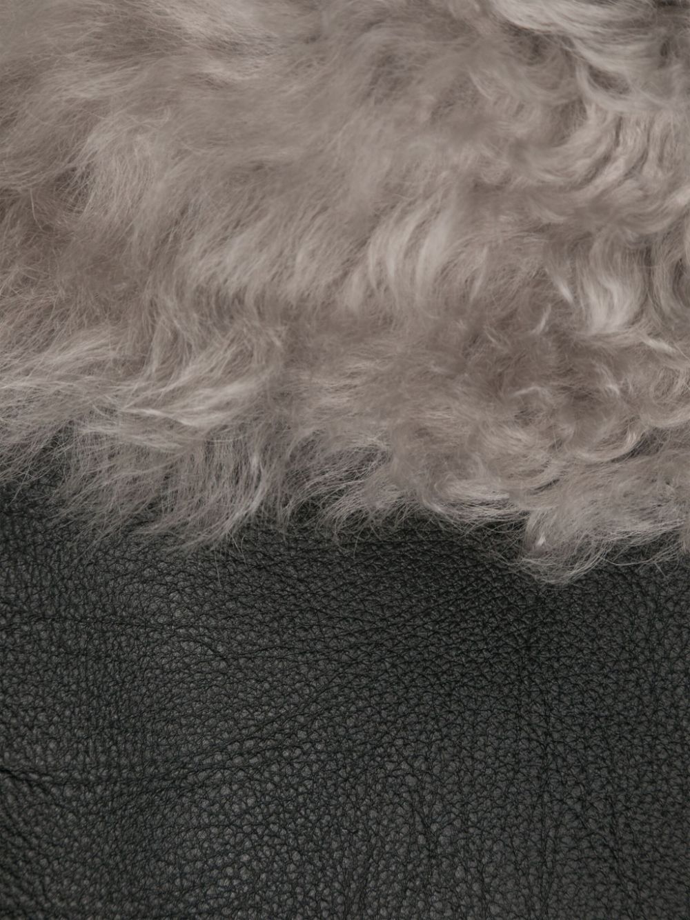 Rick Owens Women Leahter Shearling Cape In Black
