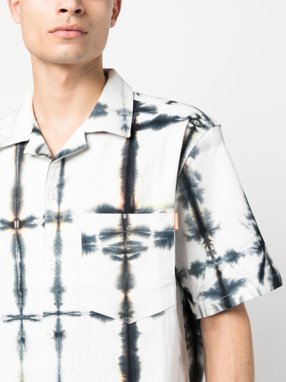Nahmias Tie-dye Short-sleeve Shirt In White