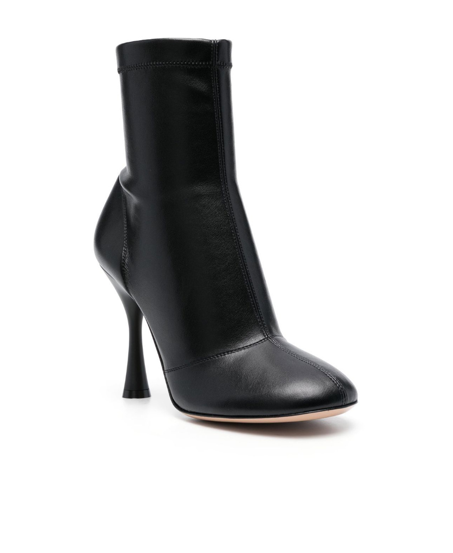Gianvito Rossi Woman Ankle Boots Black Size 10 Soft Leather In Black