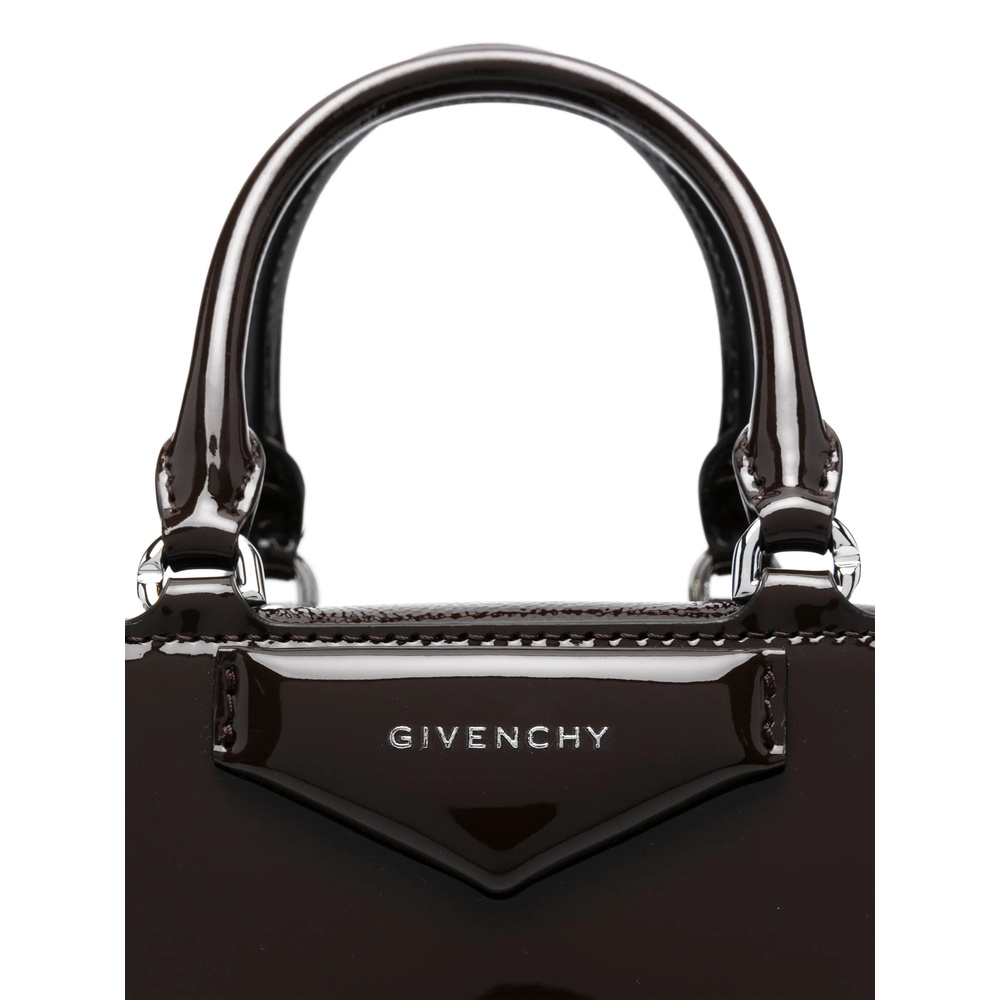 Shop Givenchy Mini Antigona Cube Tote Bag In Black