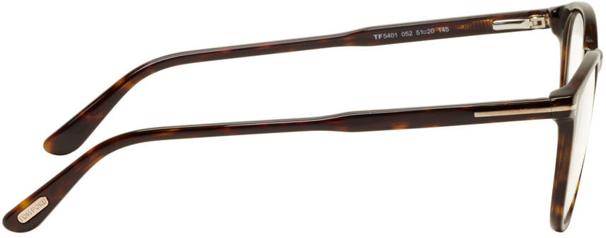 Tom Ford Eyewear Round Frame Glasses In Brown