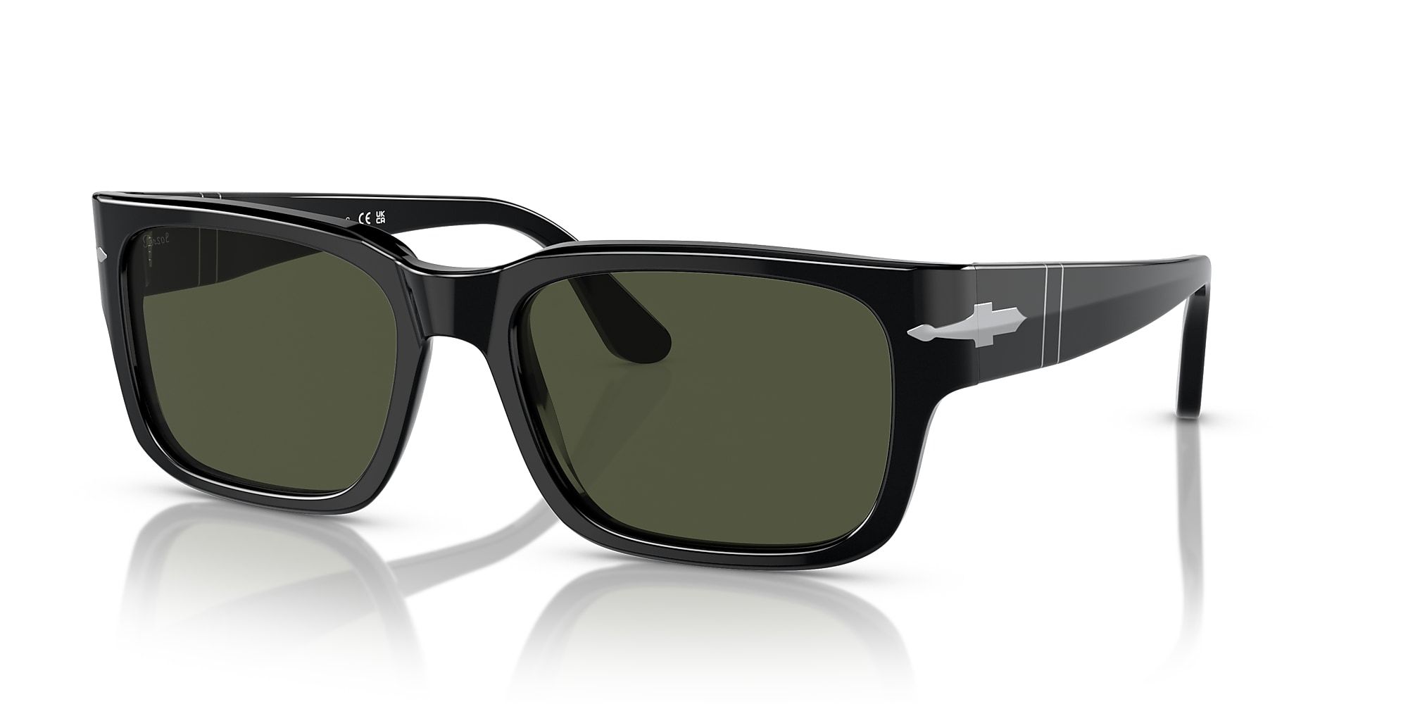 Persol 57mm Round Sunglasses In Green