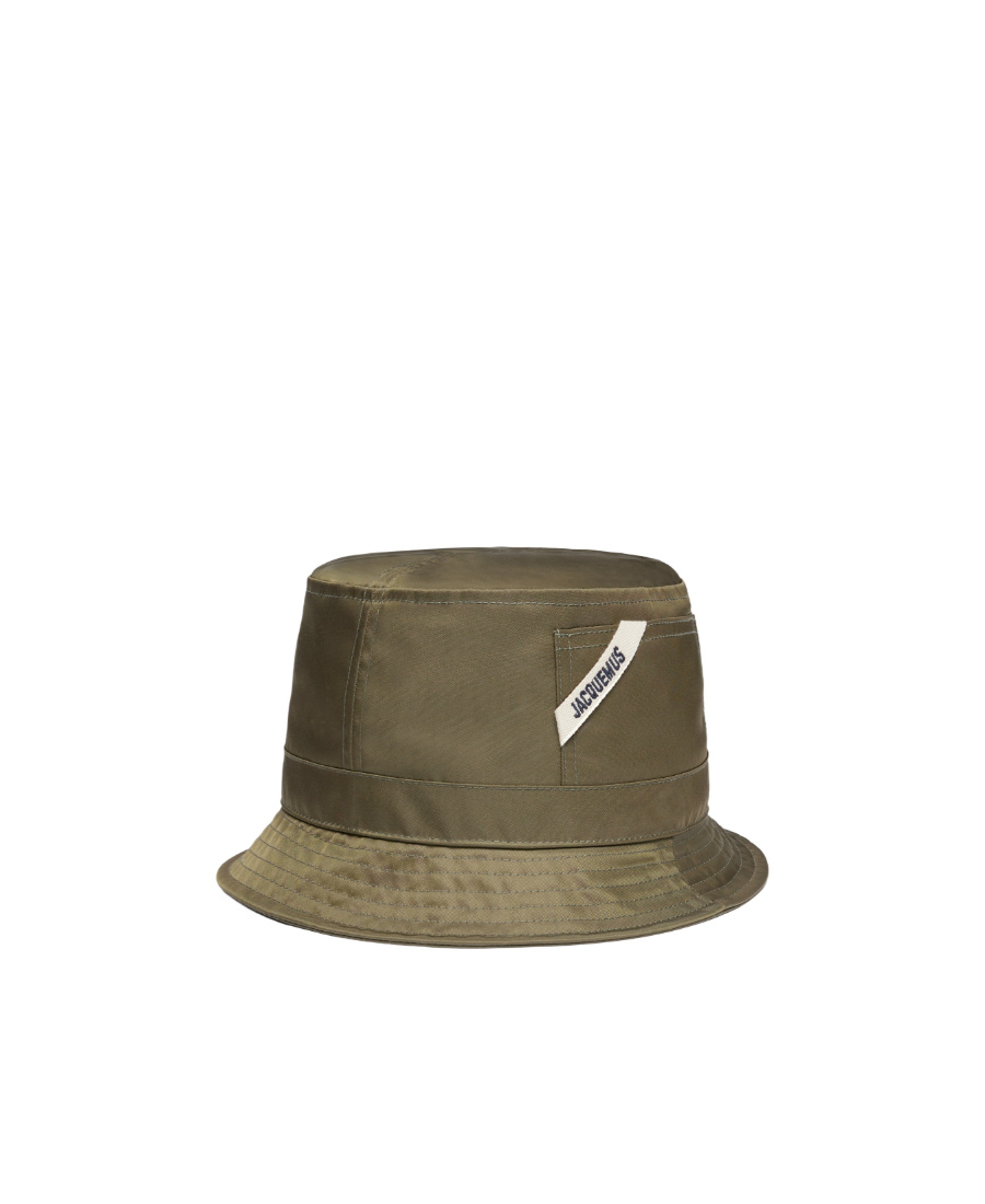 Jacquemus Le Bob Ovalie Bucket Hat In Green