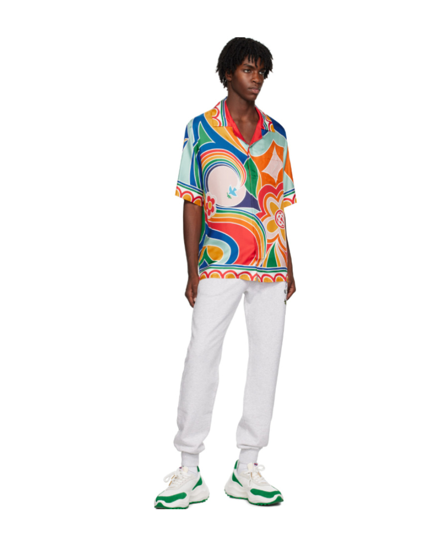 Casablanca Lapel Short-sleeved Shirt In Multi