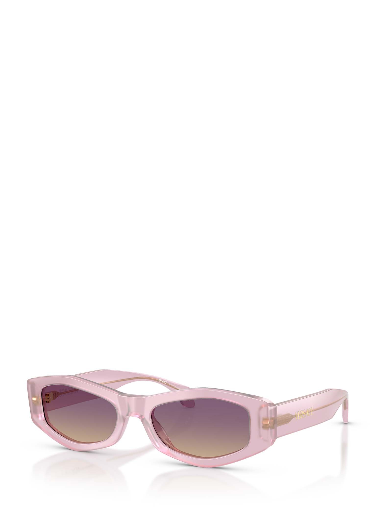 Versace Violet Gradient Yellow Geometric Ladies Sunglasses Ve4487 551370 54 In Pink