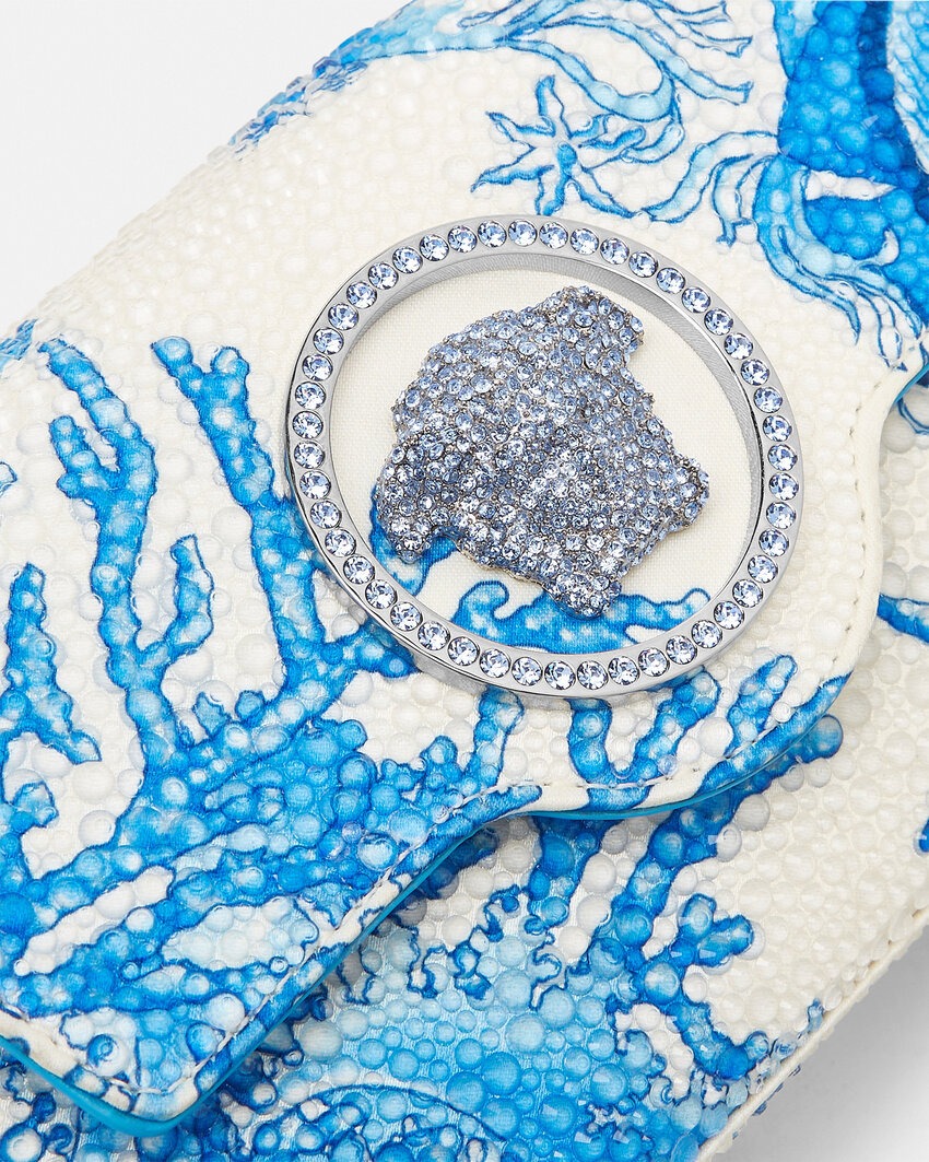Versace Underwater Barocco La Medusa Mini Bag In Multi
