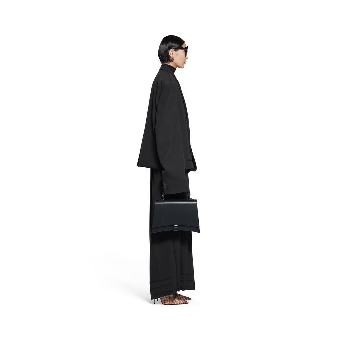 Balenciaga Double-breasted Cropped Blazer In Black