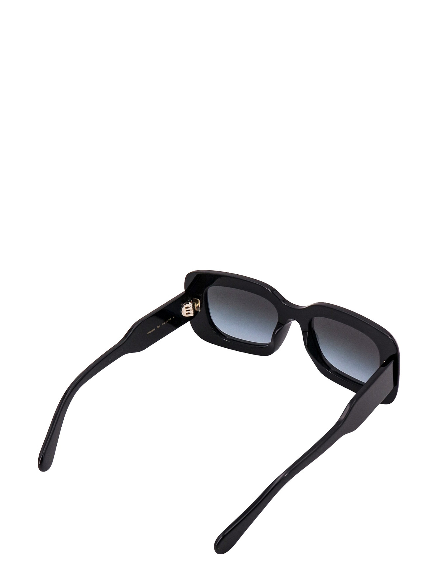 Chloé Logo-print Rectangle-frame Sunglasses In Black