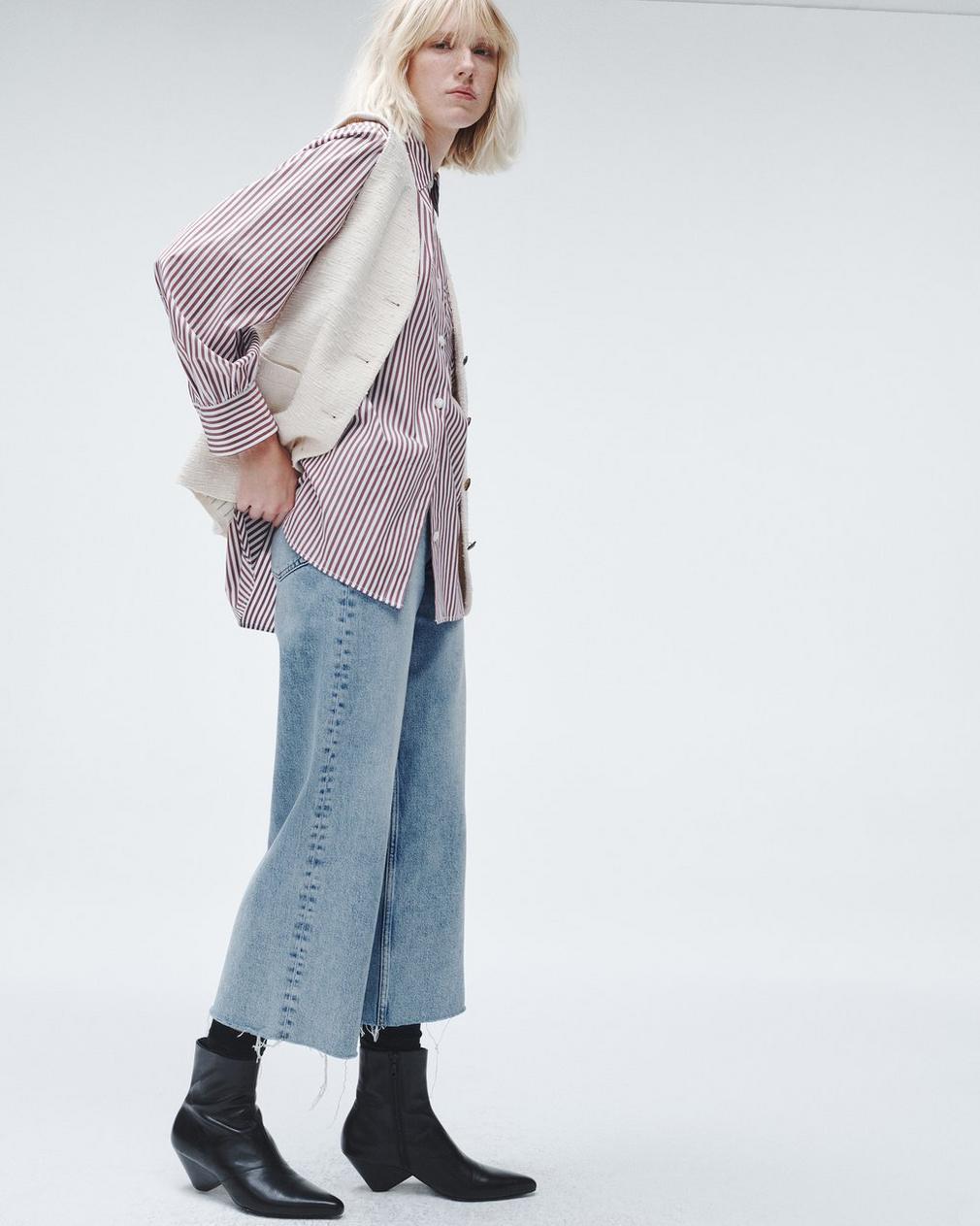 Rag & Bone High-rise Vintage Stretch Jeans Pants In Blue